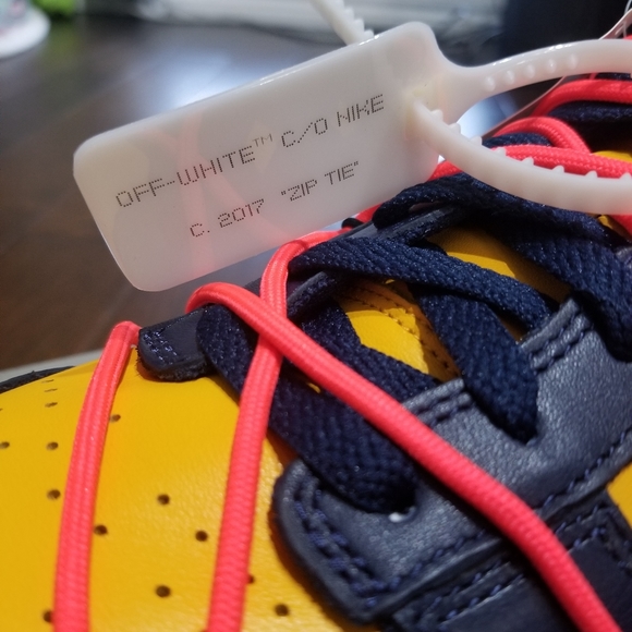 Nike OFF-WHITE X Dunk Low sz 10 - Picture 3 of 6